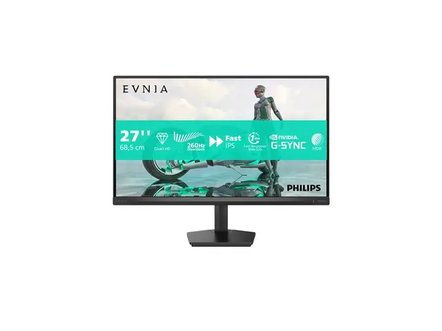 Philips Evnia 3000 27M2N3500PF - LED-skjerm gaming - 27" - 2560 x 1440 QHD @ 240 Hz - Fast IPS - 1000:1 - HDR10 - 0.3 ms - 2xHDMI, DisplayPort - koksgrå 