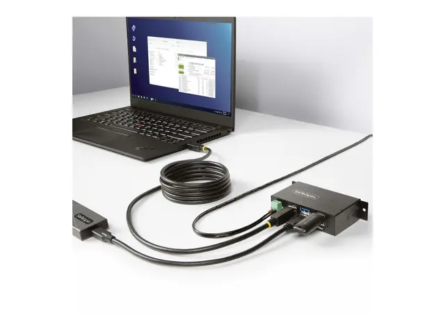 StarTech.com 4-Port Managed USB Hub with 4x USB-A, Heavy Duty Meta...