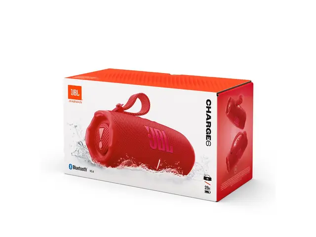 JBL Charge 6 - Høyttaler - for bærbar bruk trådløs - Bluetooth - Appstyrt - 40 watt - toveis - rød 