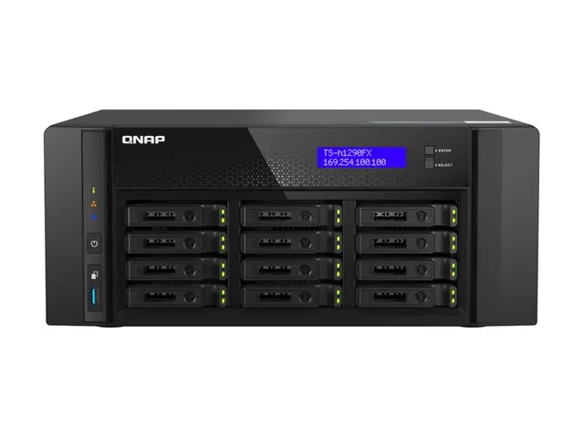 QNAP TS-h1290FX - NAS-server 12 brønner SATA 6Gb/s / PCIe (NVMe) U...