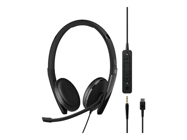 EPOS ADAPT 165T USB-C II - 100 Series hodesett on-ear kablet 3,5 m...