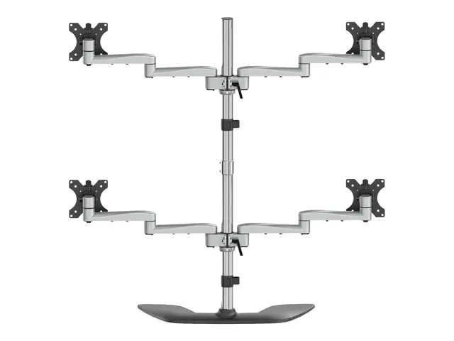 StarTech.com Desktop Quad Monitor Stand, Ergonomic VESA 4 Arm (2x2...