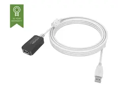 Vision Techconnect - USB-forlengelseskabel USB (hunn) til USB (hann) - USB 2.0 - 5 m - aktiv - hvit