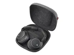 Poly Voyager Surround 80 UC - Voyager Surround 80 series hodesett - full st&#248;rrelse - Bluetooth - tr&#229;dl&#248;s - aktiv st&#248;ydemping - USB-C via Bluetooth-adapter - svart - Certified for Microsoft Teams Open Office