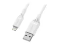 OtterBox Standard - Lightning-kabel - USB hann til Lightning hann 1 m - skydr&#248;mhvitt
