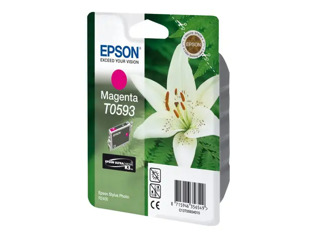 Epson T0593 - 13 ml - magenta - original - blister - blekkpatron -...