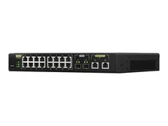 QNAP QSW-M2116P-2T2S - Switch - Styrt 16 x 100/1000/2.5G (PoE+) + 2 x 10 Gigabit SFP+ + 2 x 100/1000/2.5/5/10G (PoE++) - stasjonær, rackmonterbar - PoE++ (280 W)