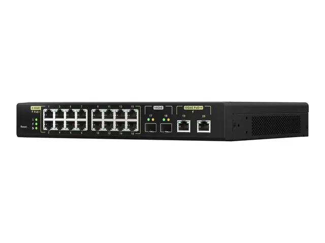 QNAP QSW-M2116P-2T2S - Switch - Styrt - 16 x 100/1000/2.5G (PoE+) ...