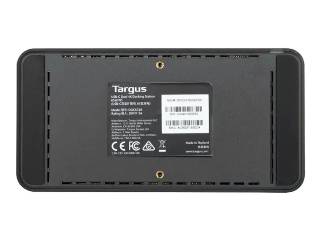 Targus - dokkingstasjon USB-C 2 x HDMI 1GbE
