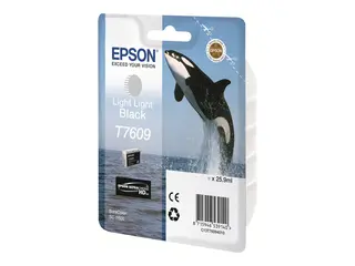 Epson T7609 - 26 ml - lysesvart - original blister - blekkpatron - for SureColor P600, SC-P600