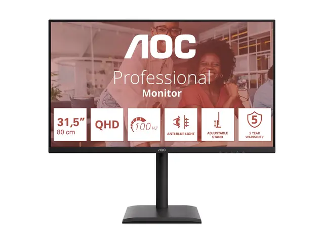 AOC Q32E4U - E4 Series LED-skjerm 32" (31.5" synlig) 2560 x 1440 Q...