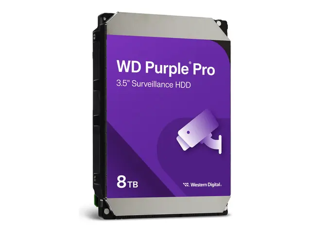 WD Purple Pro WD8002PURP - Harddisk 8 TB overvåking, smartvideo in...