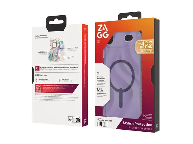 ZAGG Milan Snap - Baksidedeksel for mobiltelefon - MagSafe-samsvar...
