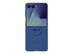 Samsung EF-PF766 - Baksidedeksel for mobiltelefon med ring - silikon - bl&#229;