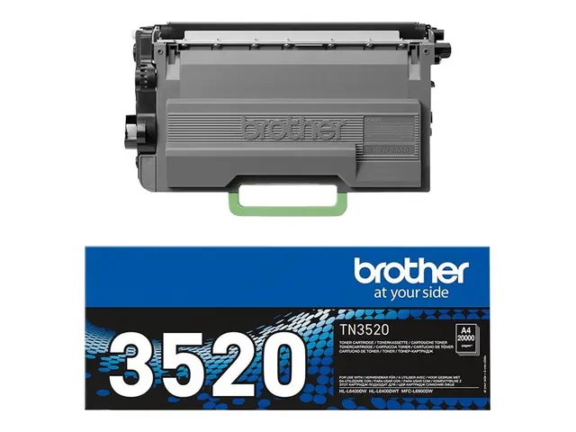 Brother TN3520 - Svart original tonerpatron for HL-L6400DWTT, MFC-...