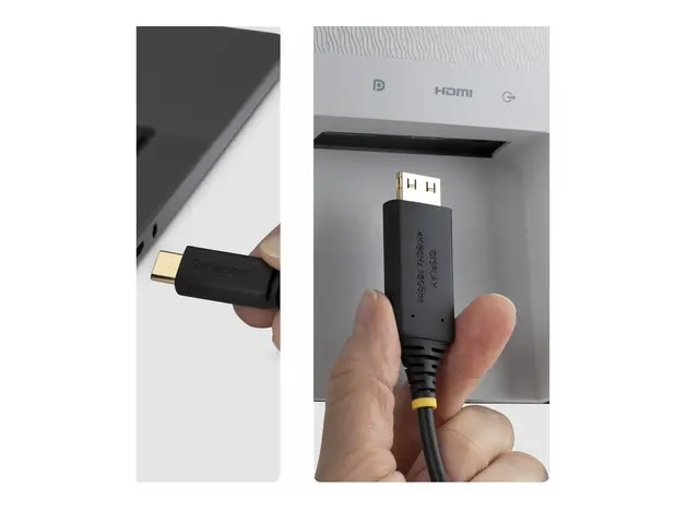 Startech - Adapterkabel - USB-C hann til HDMI hann - 2 m - svart -...