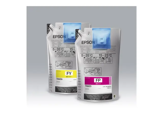 Epson T46D5 - 2-pack - 1000 ml - fluorescerende rosa - original - ...