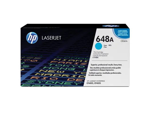 HP 648A - Cyan - original - LaserJet - tonerpatron (CE261A) - for ...