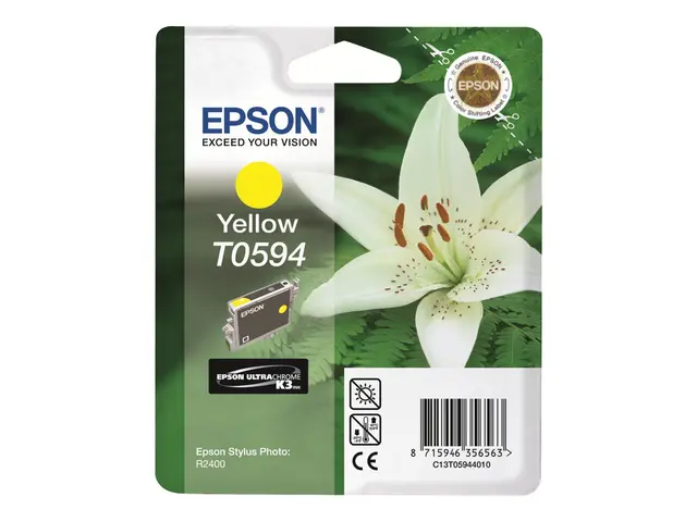 Epson T0594 - 13 ml - gul - original - blister - blekkpatron - for...