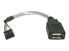 STARTECH 6IN USB 2.0 CABLE - USB A FEM TO USB MOTHERBOARD 4 PIN HEADER