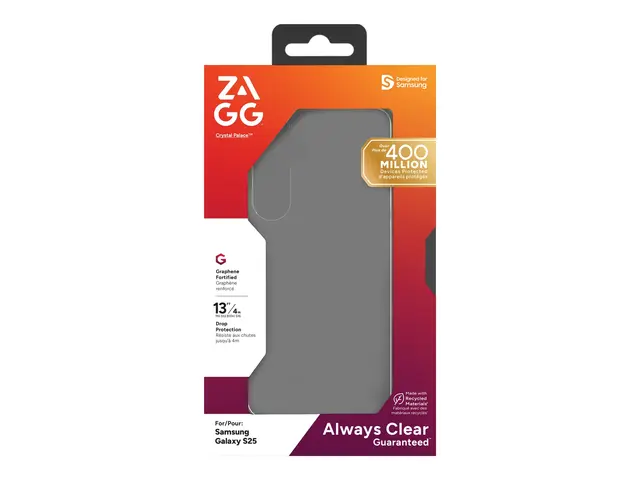 Zagg Crystal Palace - Baksidedeksel for mobiltelefon krystallklar ...