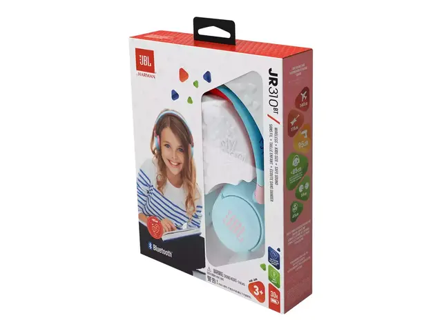 JBL Jr310BT - Hodetelefoner med mikrofon - on-ear - Bluetooth - tr...