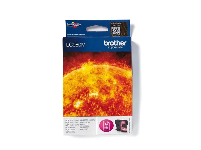 Brother LC980M - Magenta - original - blekkpatron - for Brother DC...