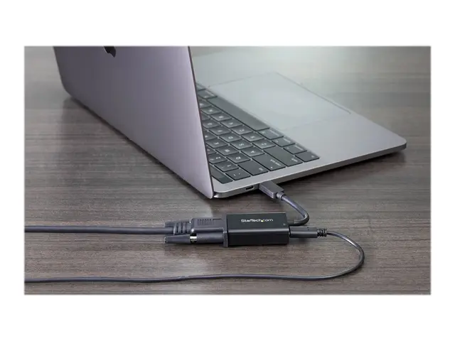 StarTech.com USB C to VGA Adapter with Power Delivery, 1080p Type-...