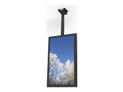 HI-ND - Monteringskomponent (hylster) portrett - for digitalsignerings-LCD-panel - metall - svart, RAL 9005 - skjermst&#248;rrelse: 55&quot; - takmonterbar