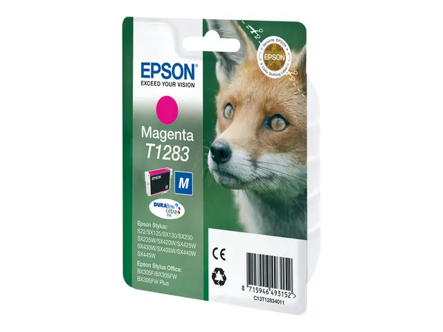 Epson T1283 - M-størrelse - magenta - original - blære med RF/lyd-...