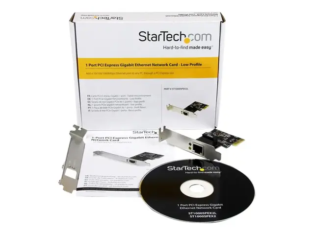 StarTech.com 1 Port PCIe Network Card - Low Profile - RJ45 Port - ...