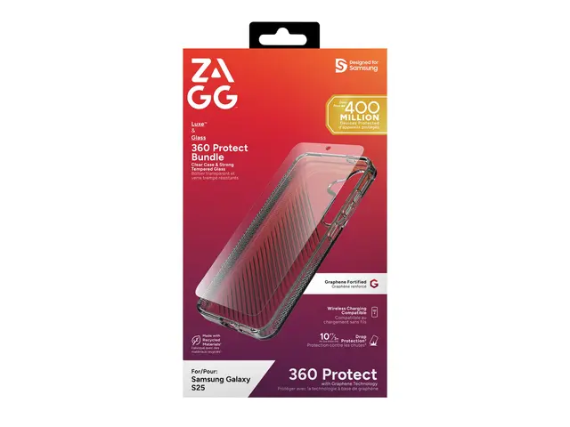 ZAGG Luxe - Baksidedeksel for mobiltelefon grafen blank med skjerm...