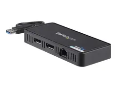 STARTECH.COM USB to Dual DisplayPort Mini Docking Station - Dual 4K 60Hz - Gb