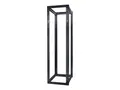 APC NetShelter 4 Post Open Frame Rack - Rack svart - 44U - for P/N: SUA5000RMI5U