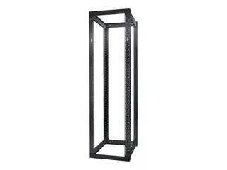 APC NetShelter 4 Post Open Frame Rack - Rack svart - 44U - for P/N: SMTL1500RM3UC, SMTL1500RMI3UC, SRT3000XLAUS, SRTL3KRM1UC, SRTL3KRM1UNC