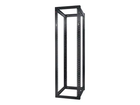 APC NetShelter 4 Post Open Frame Rack - Rack svart - 44U - for P/N: SMTL1500RM3UC, SMTL1500RMI3UC, SMX2KR2UNCX145, SRTL3KRM1UC, SRTL3KRM1UNC