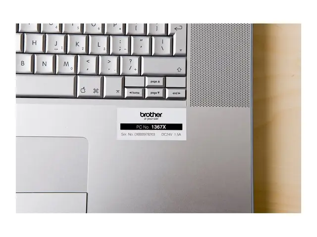 Brother TZe-251 - Standardklebemiddel - svart på hvitt - Rull (2,4...