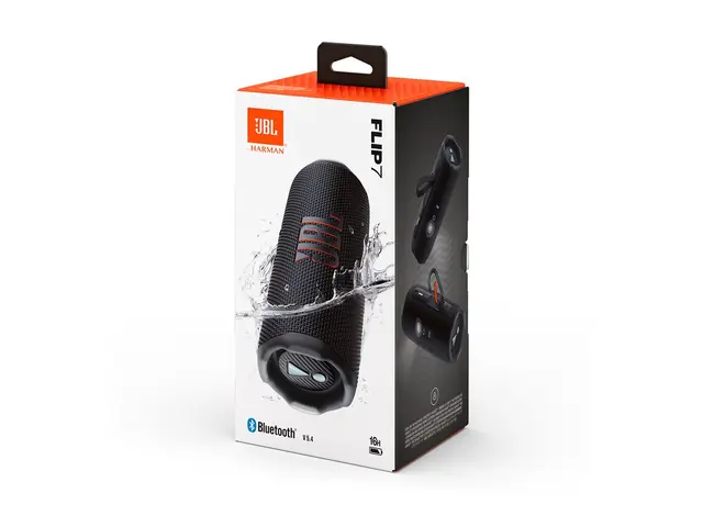 JBL Flip 7 - Høyttaler - for bærbar bruk trådløs - Bluetooth - Appstyrt - 35 watt - toveis - svart 