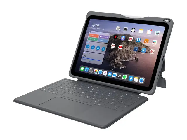 Deqster Touch PLUS - Tastatur og folioveske (verneeske) - med styr...