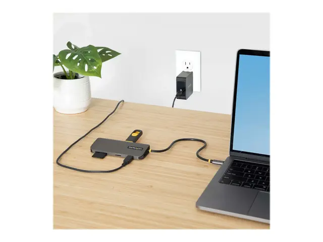 StarTech.com USB C Multiport Adapter, 4K 60Hz HDMI Video, 3 Pt 5Gb...