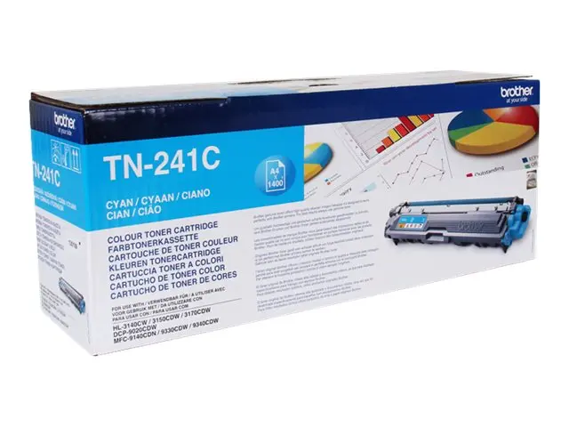 Brother TN241C - Cyan - original - tonerpatron - for Brother DCP-9...