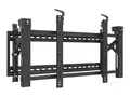 Startech Video Wall Mount - For 45" to 70" Displays Pop-Out - Micro-Adjustment - Steel - VESA Wall Mount - TV Video Wall System (VIDWALLMNT) brakett - for videovegg - svart