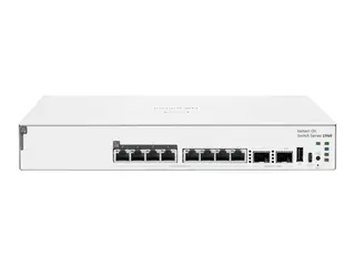 HPE Networking Instant On 1940 - Switch - L2+ Styrt - 8 x 10/100/1000 (PoE++) + 2 x Gigabit SFP (opplink) - rackmonterbar, veggmonterbar, bordmonterbar, under-bord montering - PoE Class 6 (124 W)