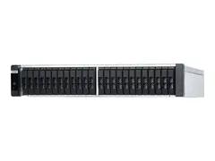 QNAP ES2486dc - NAS-server - 24 brønner kan monteres i rack - SAS 12Gb/s - RAID 0, 1, 5, 6, 10, 50, JBOD, 60, RAID TP - RAM 96 GB - Gigabit Ethernet / 10 Gigabit Ethernet - iSCSI støtte - 2U