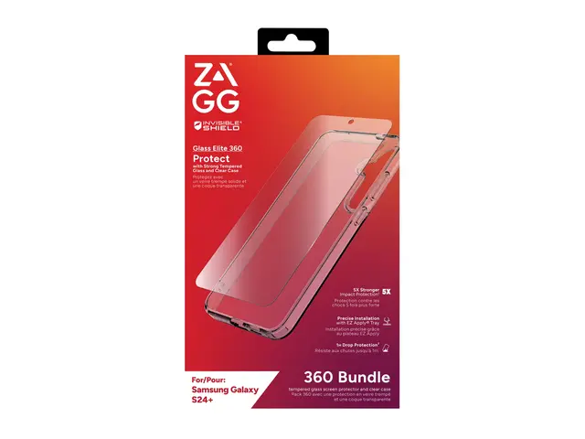 Zagg InvisibleShield Glass Elite 360 - Baksidedeksel for mobiltele...