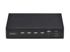 Startech - KVM / lyd / USB-svitsj - 4 x KVM/lyd/USB 1 lokalbruker - stasjonær - TAA-samsvar