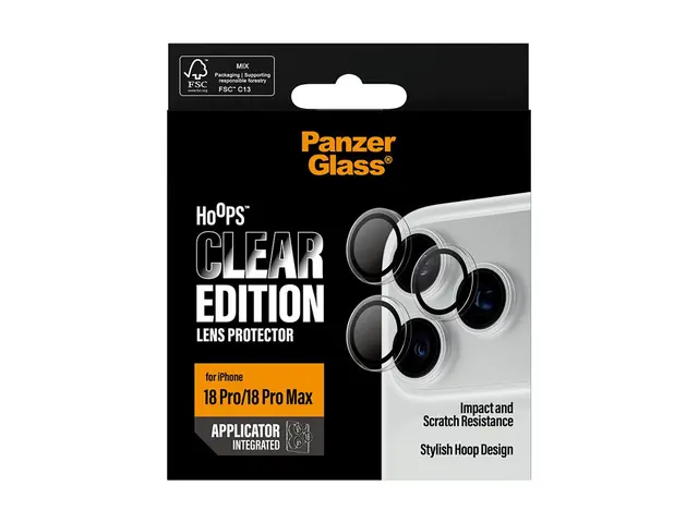 PanzerGlass Hoops - Linsebeskytter for mobiltelefon - gjennomsikti...