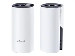 TP-Link Deco P9 - V2 - strømlinjeadapter (2 rutere) - inntil 370 kvm - maske 2-port svitsj - 1GbE, HomePlug AV (HPAV), HomePlug AV (HPAV) 2.0 - WAN-porter: 2 - Wi-Fi 5 - Dobbeltbånd