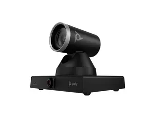 HP Poly Studio E60 - Konferansekamera - PTZ farge - 2 x 8 MP - 3840 x 2160 - 4K UHD (3840 x 2160), 2160p - lyd - LAN - USB 3.0 - DC 12 V / PoE Pluss