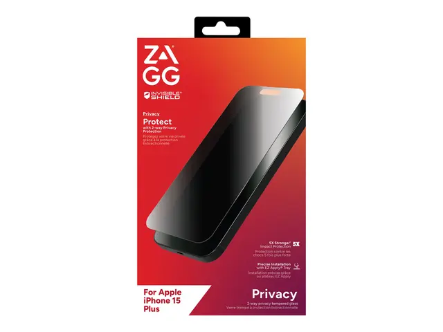 ZAGG InvisibleShield Glass Elite Privacy - Skjermbeskyttelse for m...